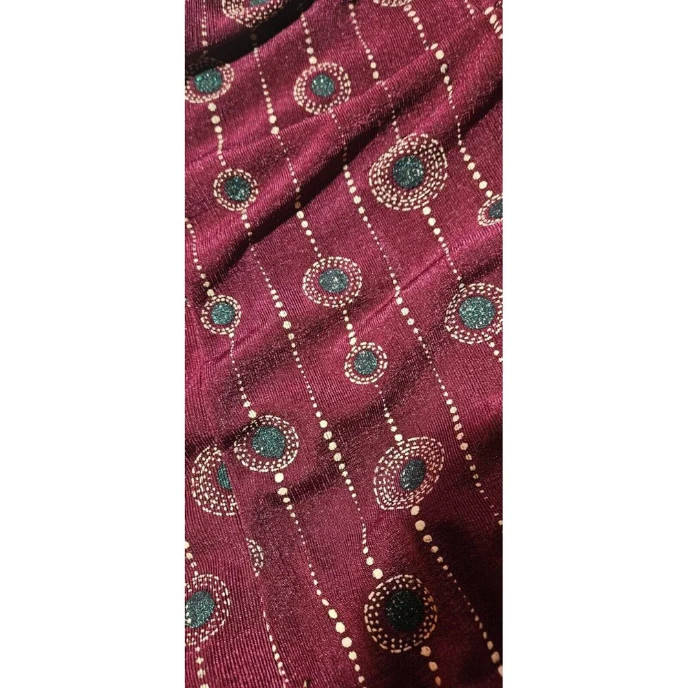 Vtg Maxi Skirt Womens S Burgundy Boho 90s Y2K Flowy Lagenlook Gypsy